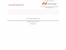 Tablet Screenshot of bitcoinforchildren.com